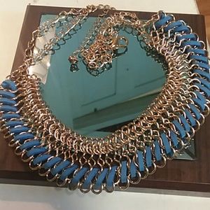 ⭐⭐⭐Gold and blue suede tied throughout